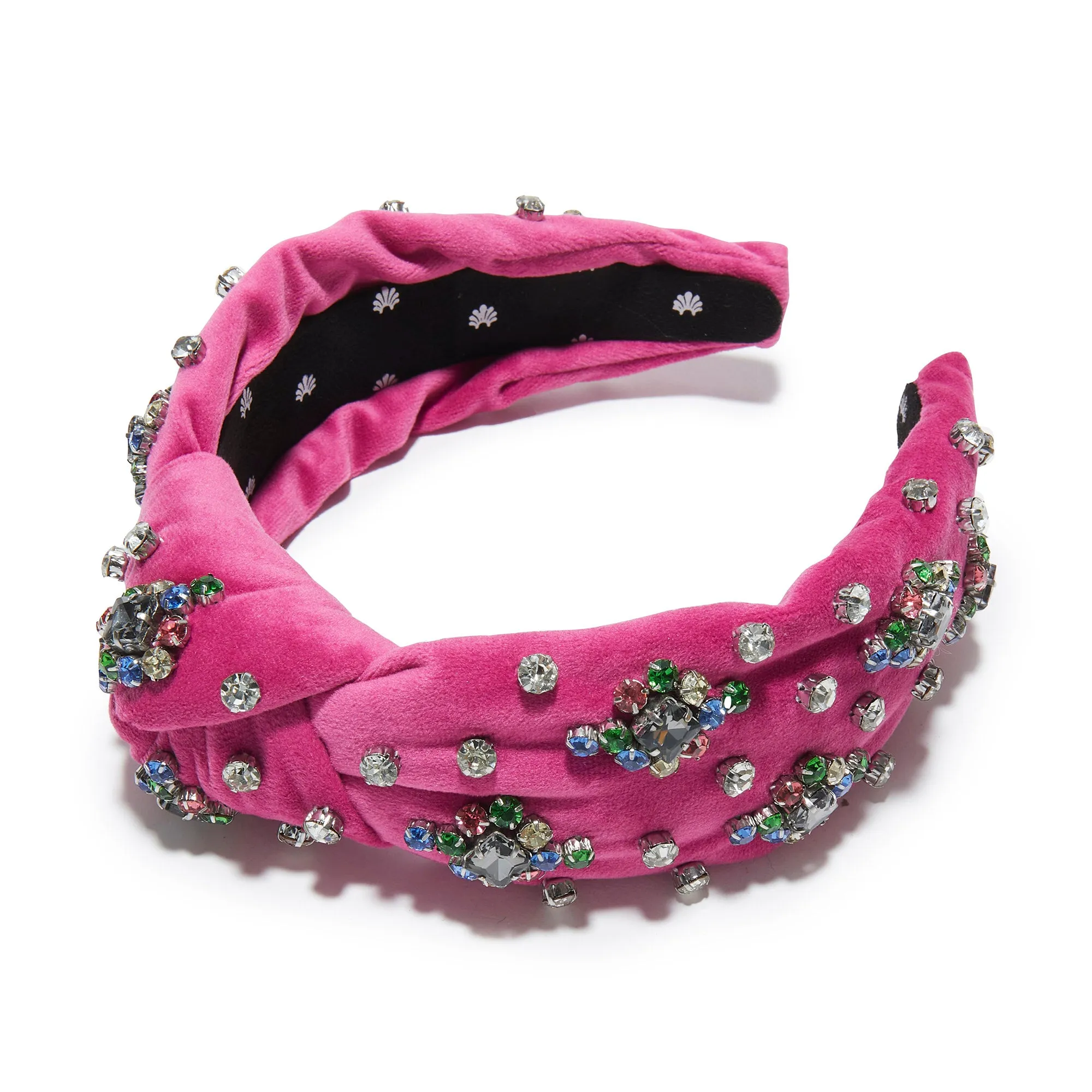 HARLEQUIN RAINBOW KNOTTED TWINKLE CRYSTAL HEADBAND sold by Lele Sadoughi