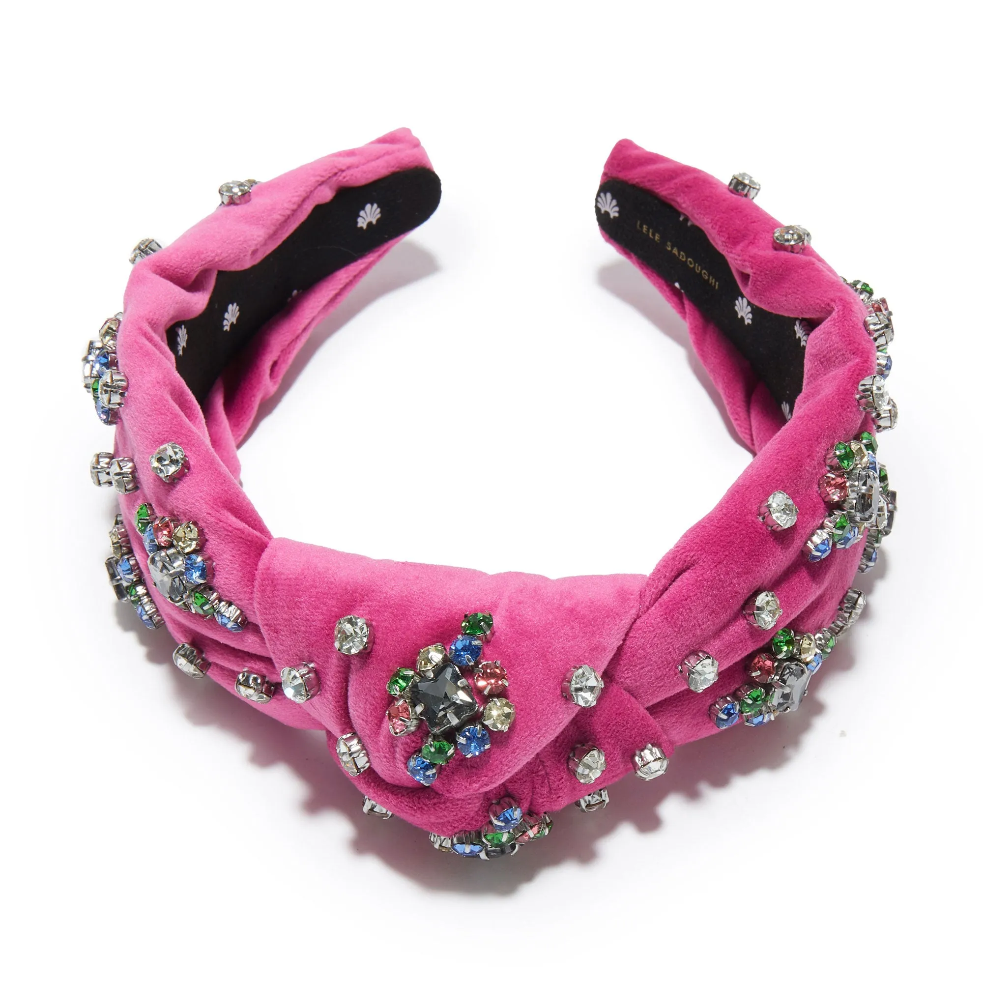 HARLEQUIN RAINBOW KNOTTED TWINKLE CRYSTAL HEADBAND sold by Lele Sadoughi product image thumbnail 3