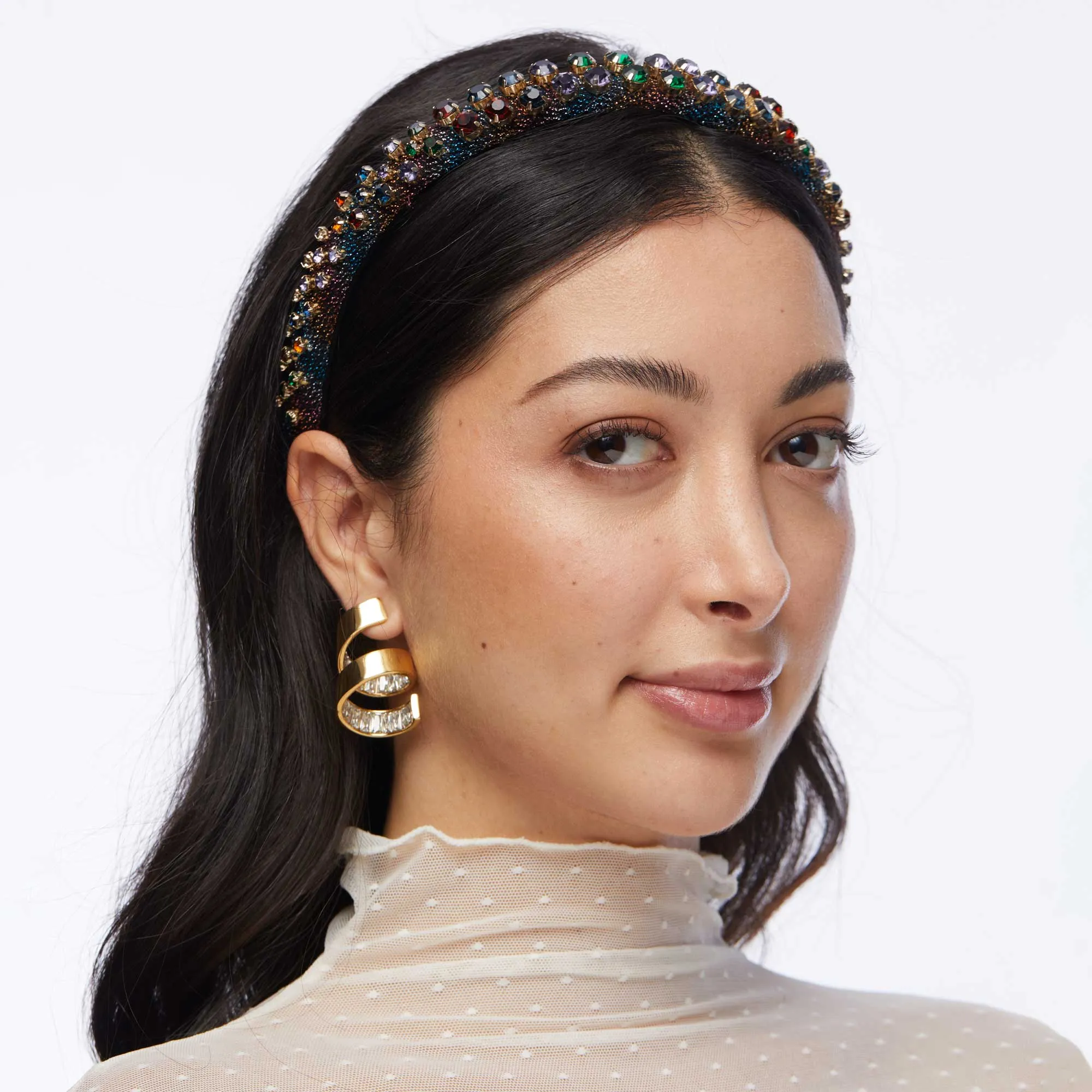 CELESTIAL JET GIGI RAINBOW MELANGE HEADBAND sold by Lele Sadoughi product image thumbnail 2