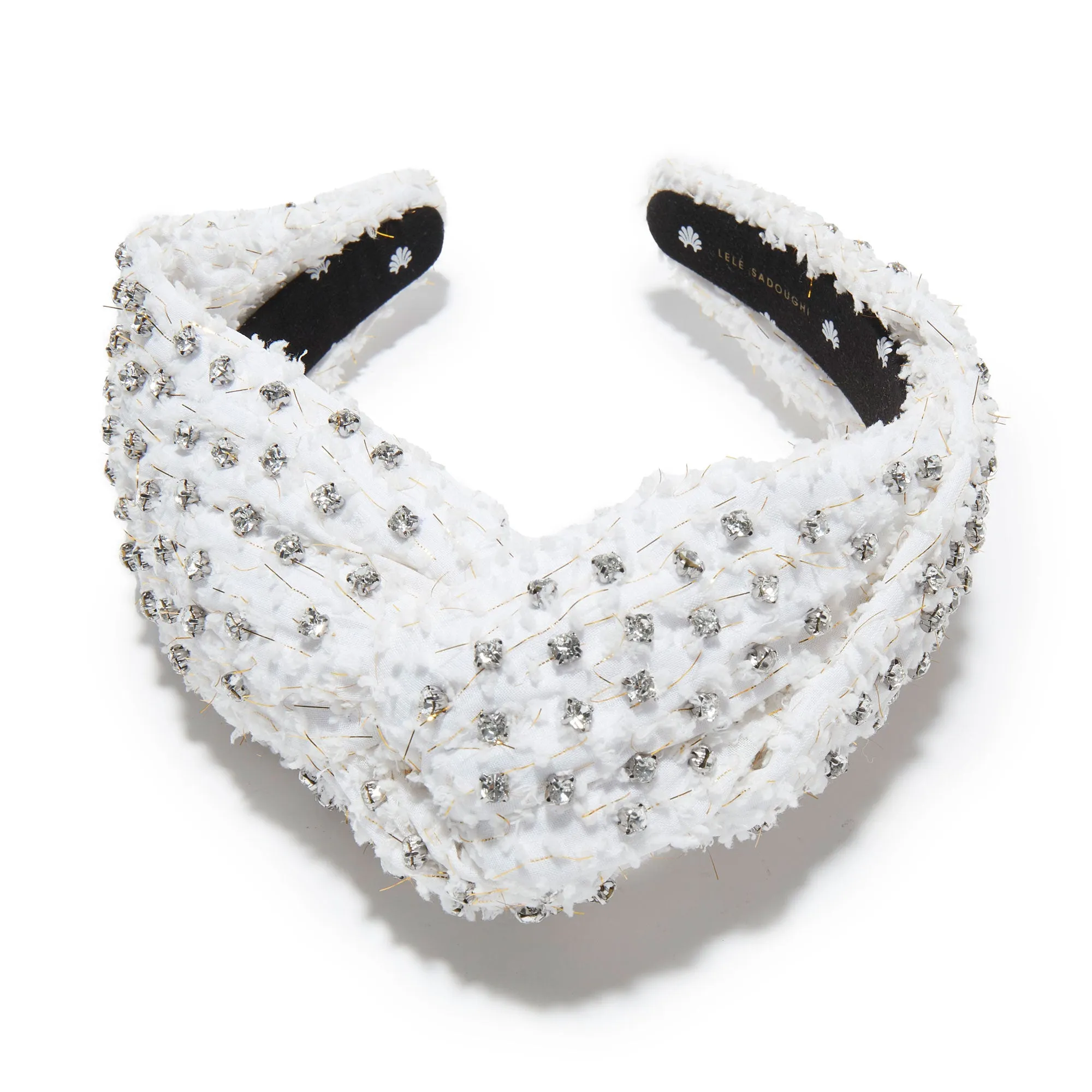 IVORY GRETA GOLD FLECK HEADBAND sold by Lele Sadoughi product image thumbnail 3