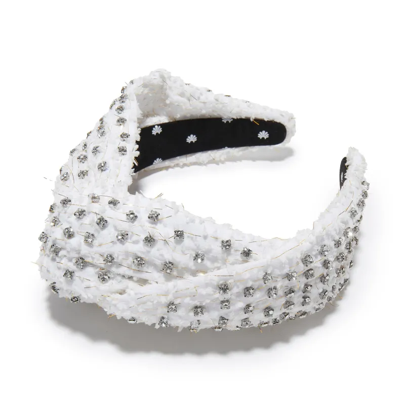 IVORY GRETA GOLD FLECK HEADBAND sold by Lele Sadoughi