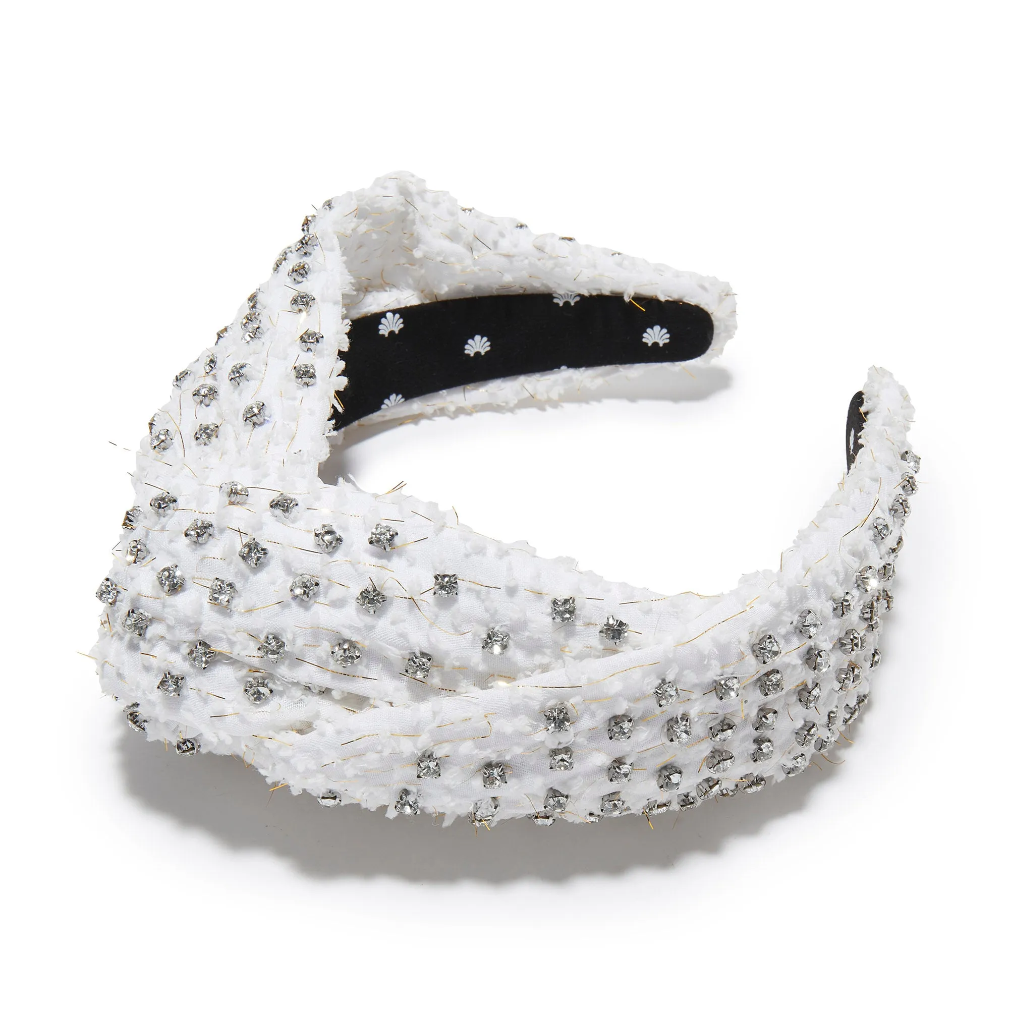 IVORY GRETA GOLD FLECK HEADBAND sold by Lele Sadoughi