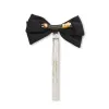 JET CRYSTAL KRISTINA CRYSTAL BOW BARRETTE sold by Lele Sadoughi