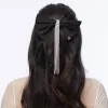 JET CRYSTAL KRISTINA CRYSTAL BOW BARRETTE sold by Lele Sadoughi
