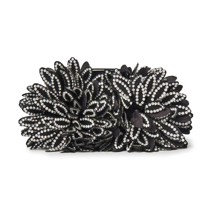 JET CRYSTAL DAHLIA CLAW CLIP sold by Lele Sadoughi