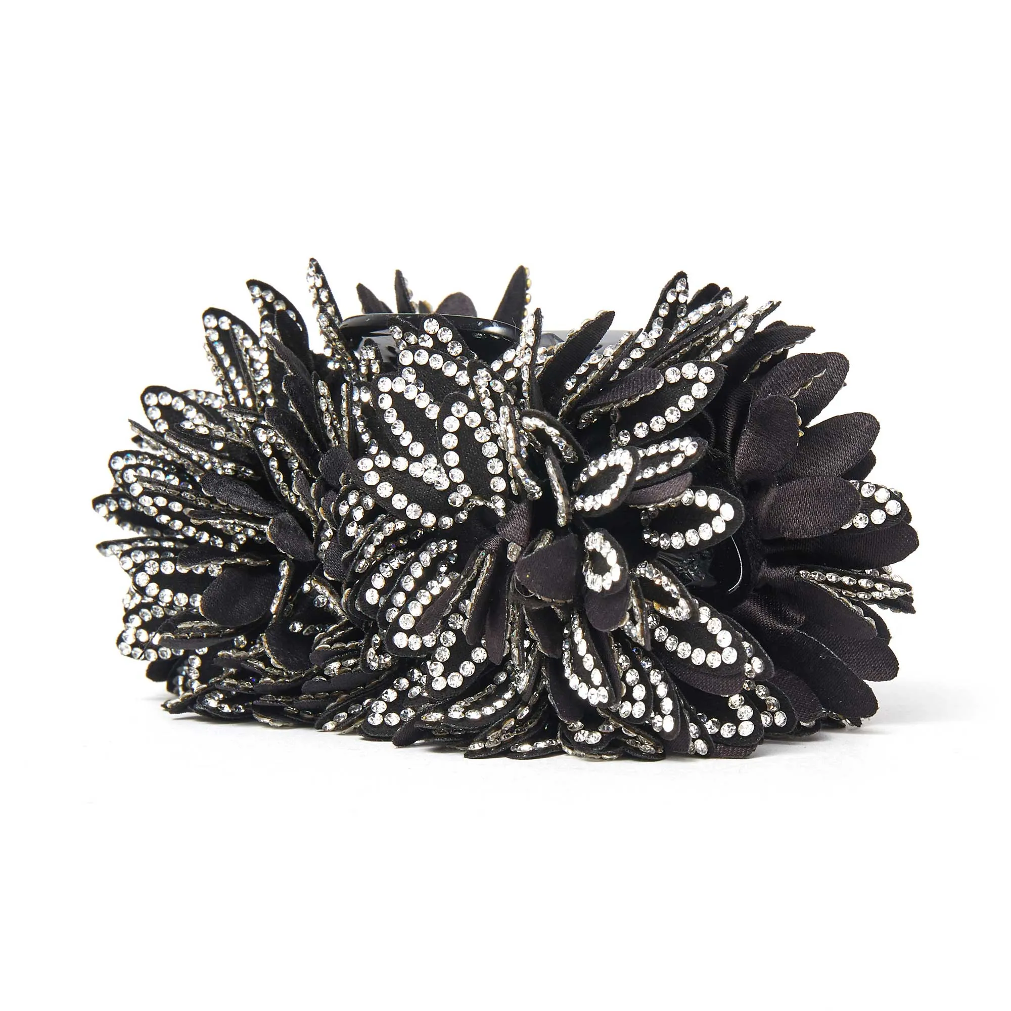 JET CRYSTAL DAHLIA CLAW CLIP sold by Lele Sadoughi product image thumbnail 3