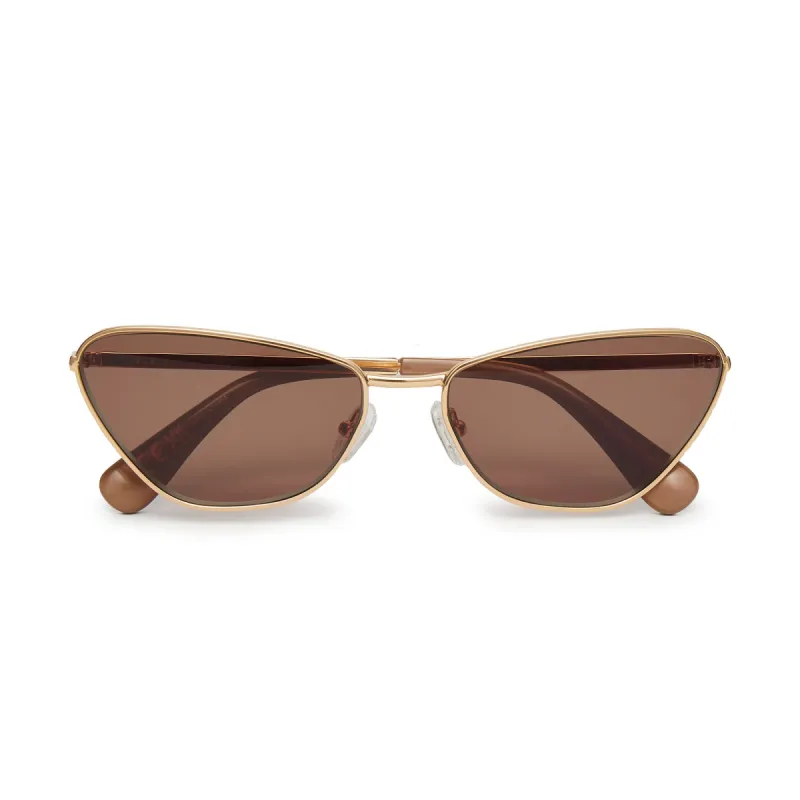 GOLD DOLLY GOLDEN FRAME SUNGLASSES sold by Lele Sadoughi