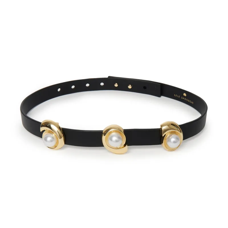 JET DECO SWIRL STATION BELT sold by Lele Sadoughi