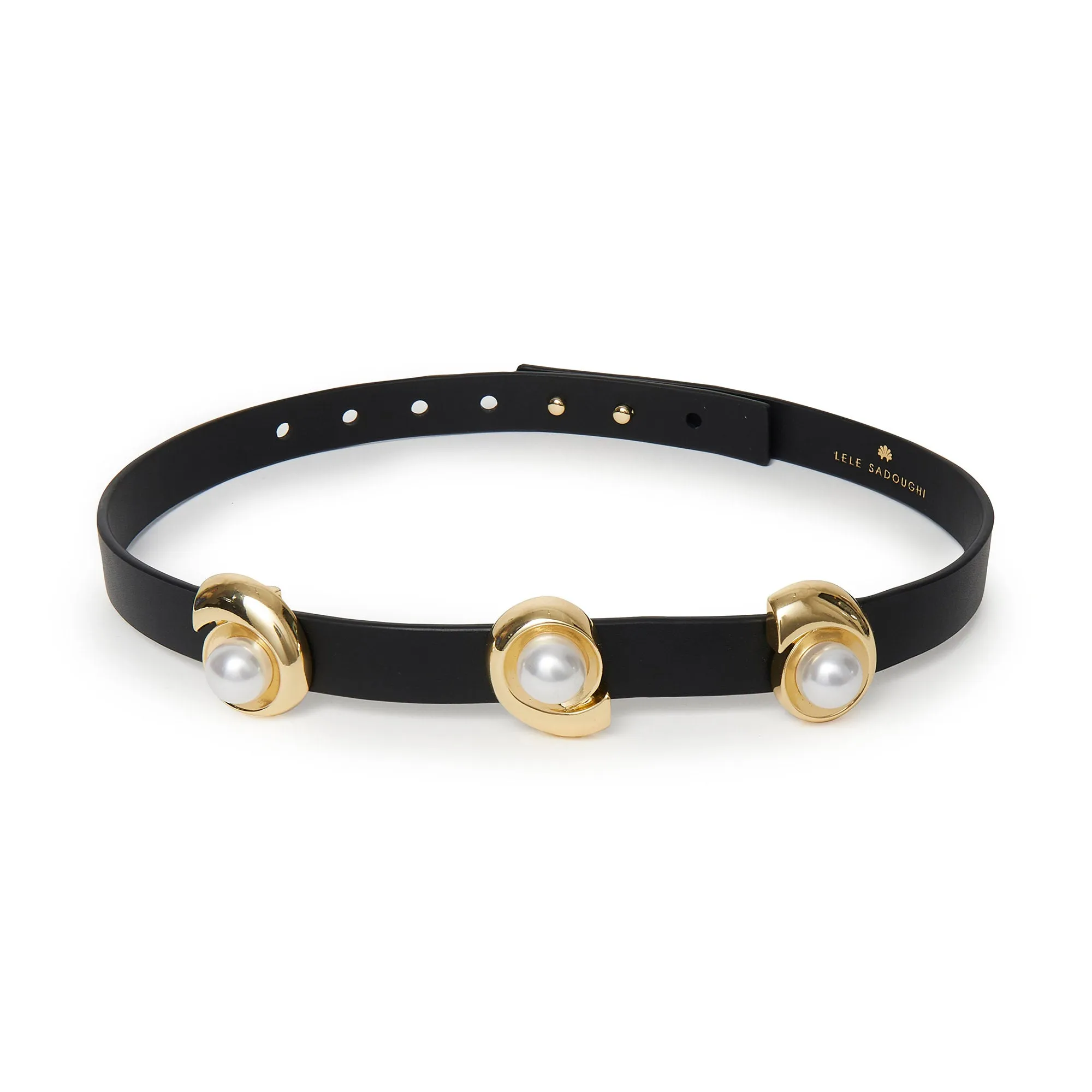 JET DECO SWIRL STATION BELT sold by Lele Sadoughi