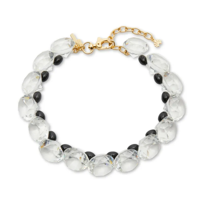 BARBIE™ X LELE SADOUGHI JET CRYSTAL COLLAR NECKLACE sold by Lele Sadoughi