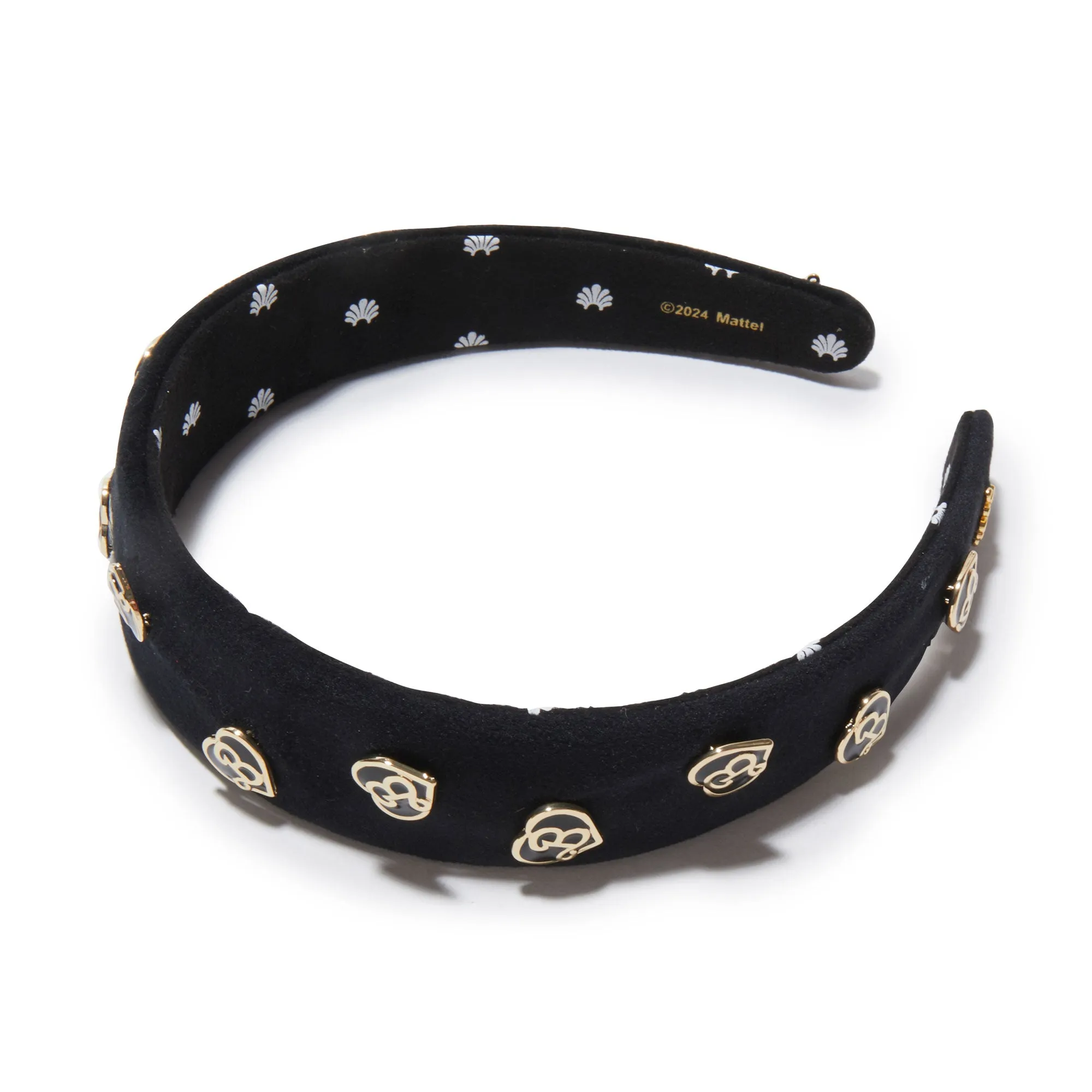 BARBIE™ X LELE SADOUGHI JET HEART CHARM HEADBAND sold by Lele Sadoughi