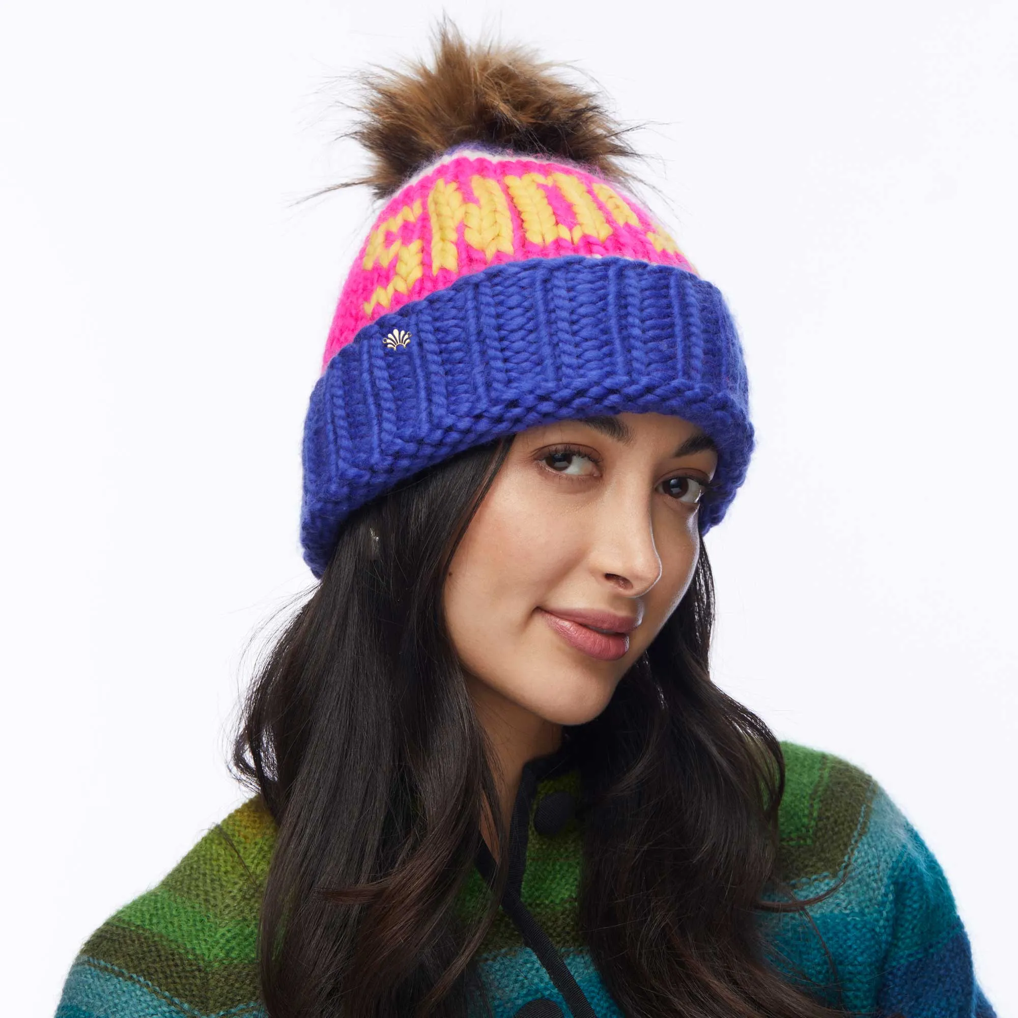 ARCTIC PINK SNOWMASS BEANIE sold by Lele Sadoughi product image thumbnail 2