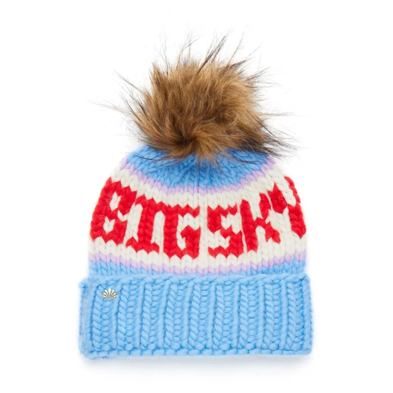 SKY BLUE BIG SKY BEANIE sold by Lele Sadoughi