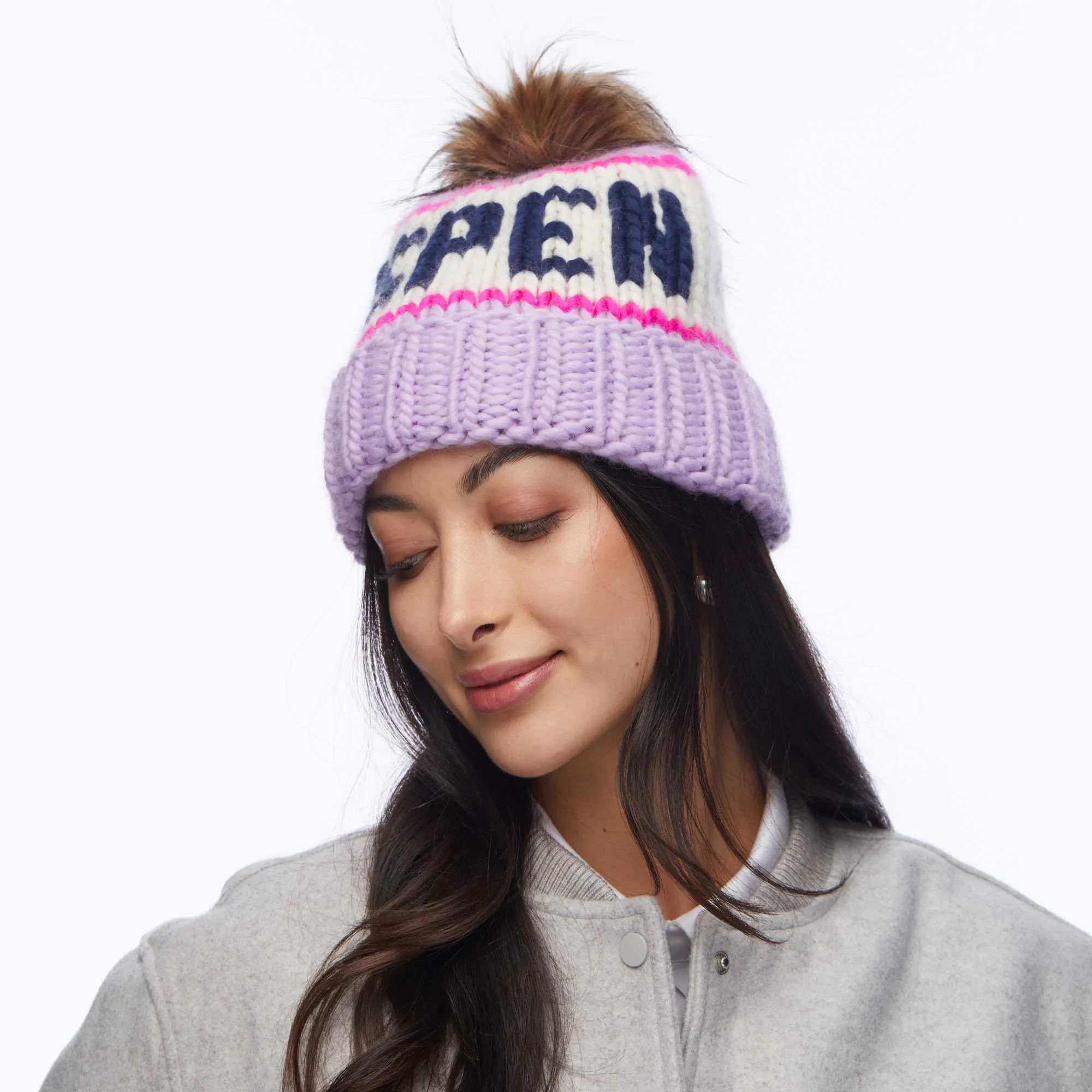 LAVENDER ASPEN BEANIE sold by Lele Sadoughi product image thumbnail 4