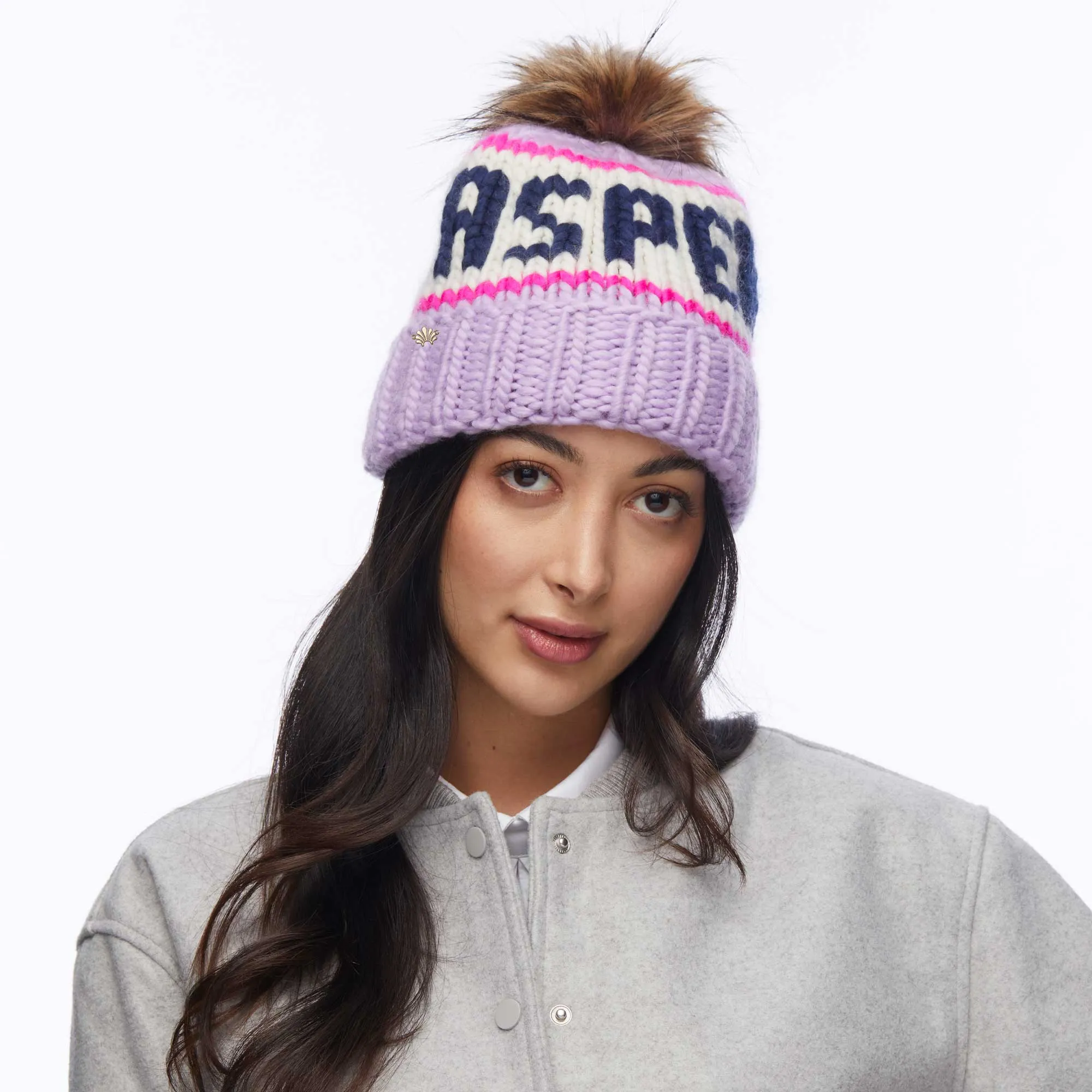 LAVENDER ASPEN BEANIE sold by Lele Sadoughi product image thumbnail 2