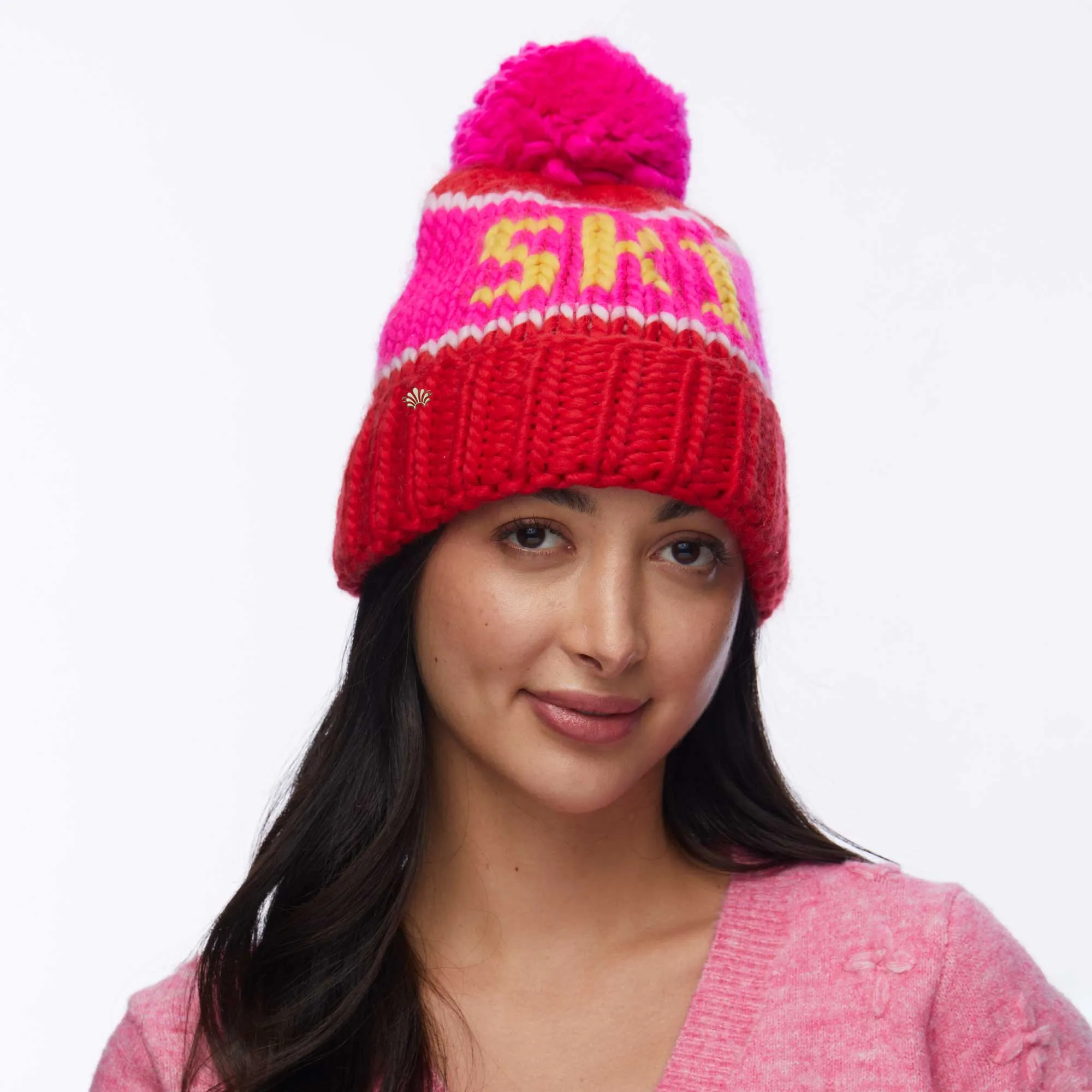 RED SKI BEANIE sold by Lele Sadoughi product image thumbnail 2