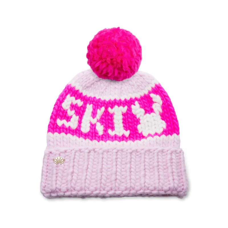 NEON BLUSH SKI BUNNY BEANIE sold by Lele Sadoughi