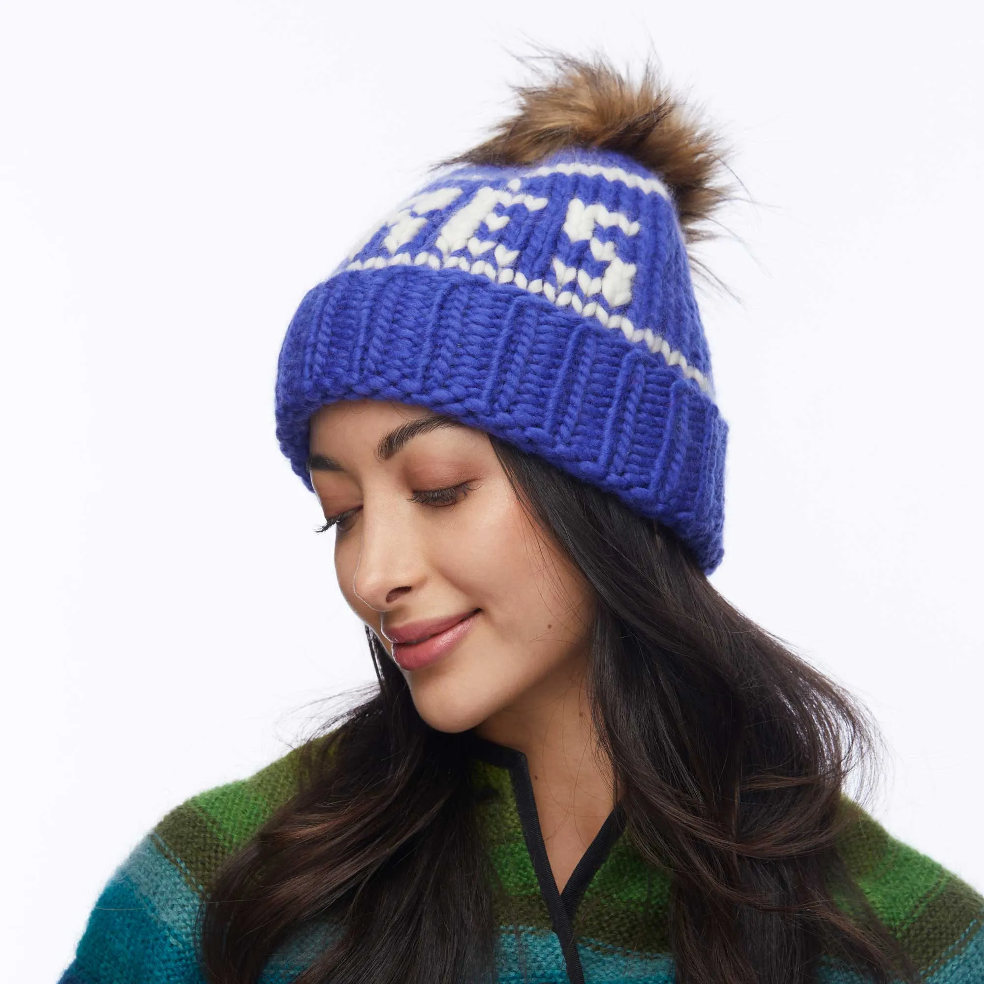 ROYAL BLUE APRES BEANIE sold by Lele Sadoughi product image thumbnail 2