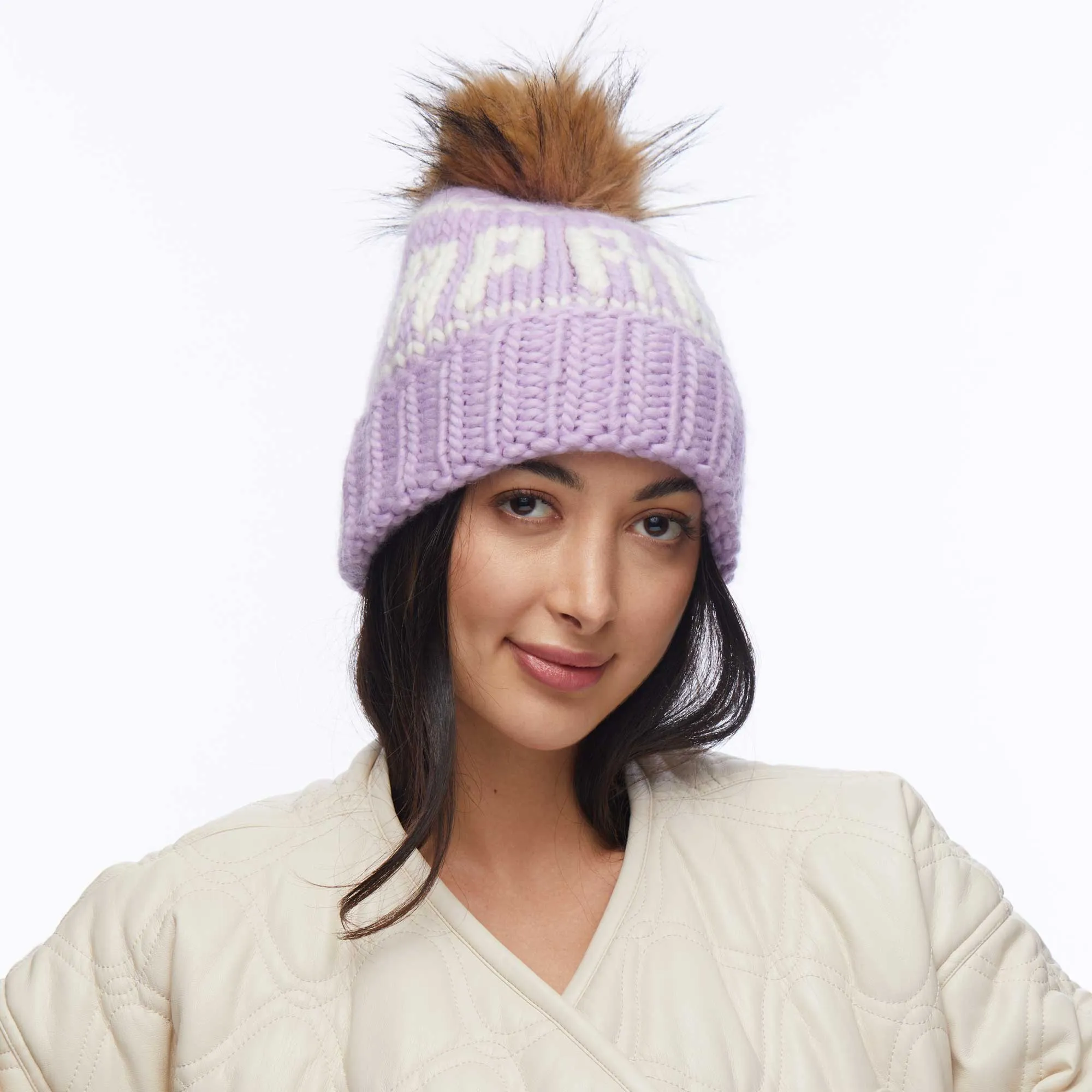 LAVENDER APRES BEANIE sold by Lele Sadoughi product image thumbnail 2