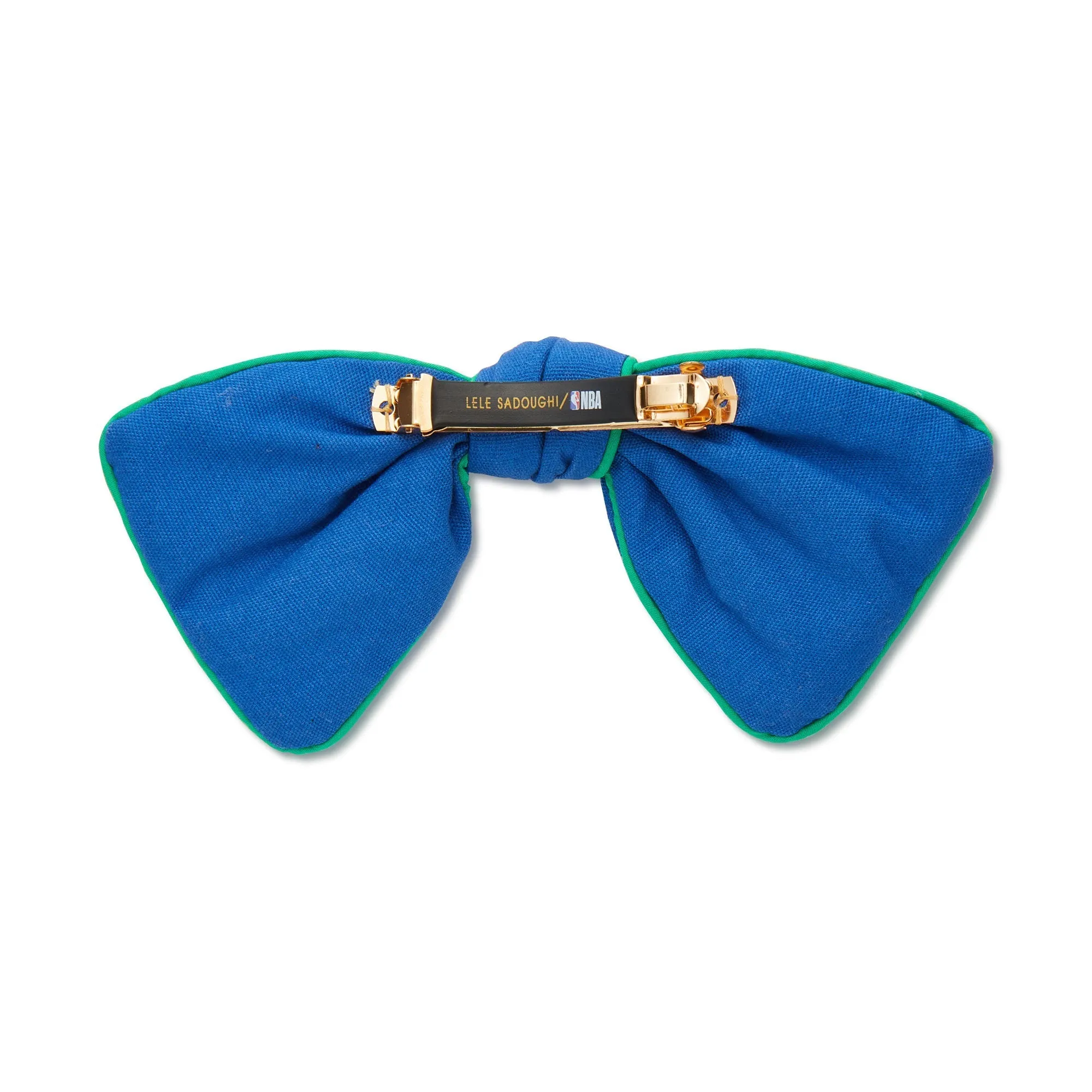 DALLAS MAVERICKS LELE SADOUGHI / NBA NAVY BOW BARRETTE sold by Lele Sadoughi product image thumbnail 3