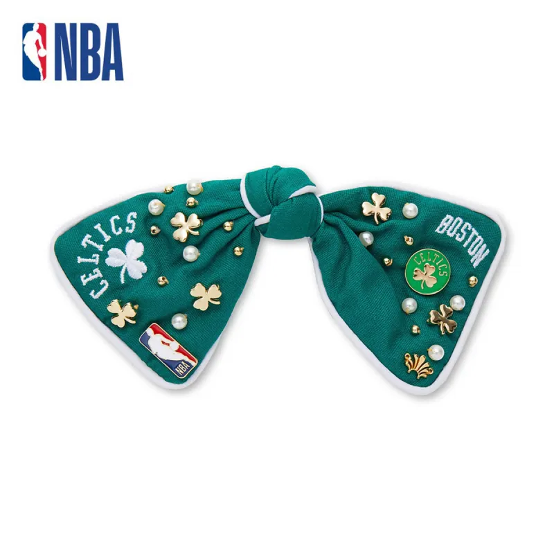 BOSTON CELTICS LELE SADOUGHI / NBA GREEN BOW BARRETTE sold by Lele Sadoughi