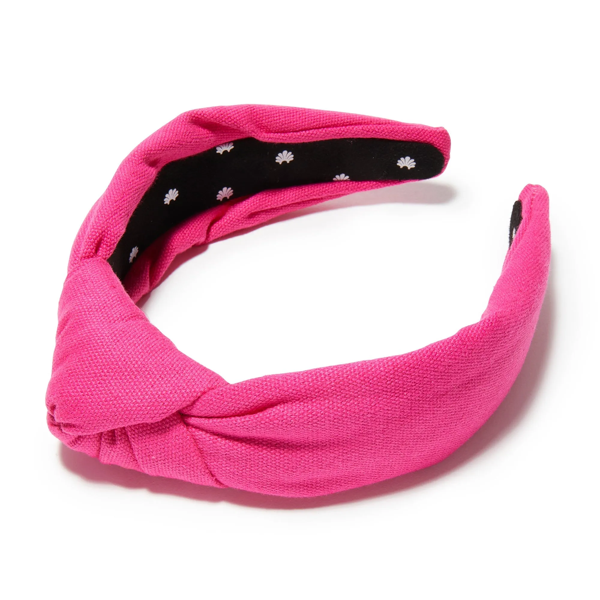 MAGENTA WOVEN KNOTTED HEADBAND sold by Lele Sadoughi