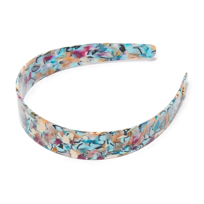AQUA BLOSSOM EMMA ACETATE HEADBAND sold by Lele Sadoughi