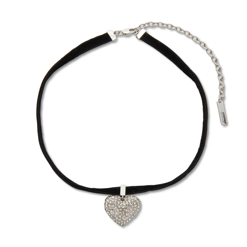 JET LELE SADOUGHI X MARILYN MONROE PAVE HEART CHOKER sold by Lele Sadoughi