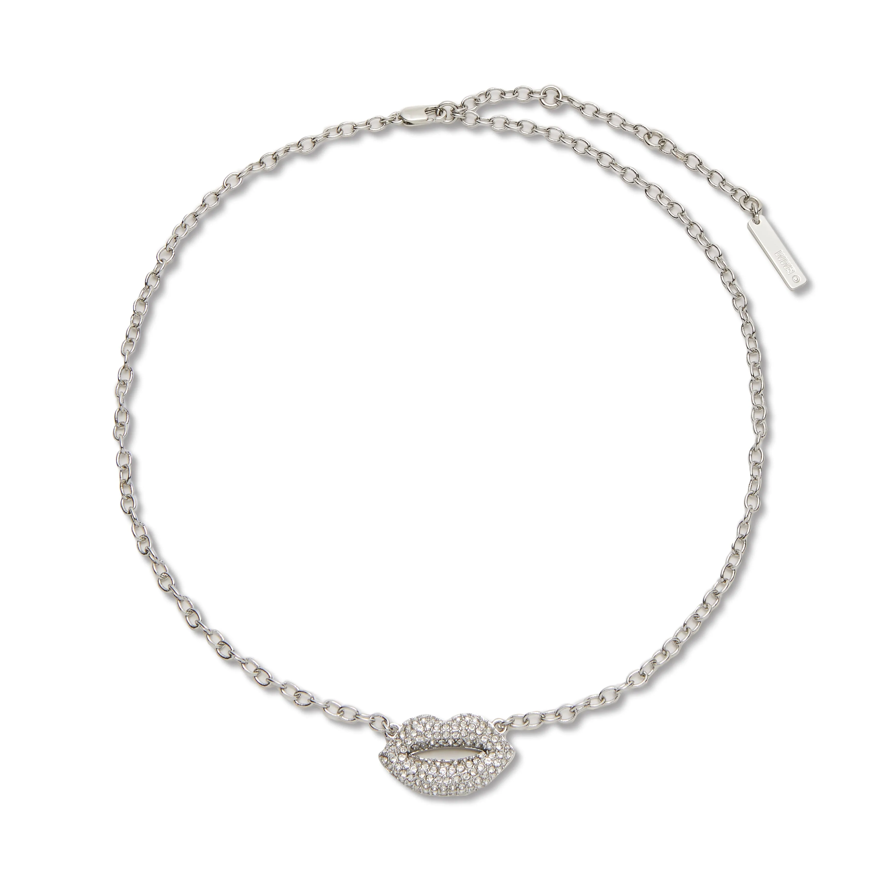 CRYSTAL LELE SADOUGHI X MARILYN MONROE PAVE KISS NECKLACE sold by Lele Sadoughi