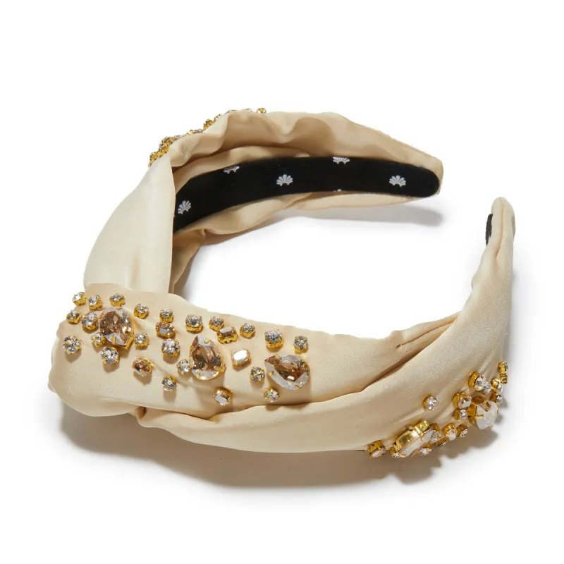 GOLDEN SHADOW SLIM GRETA SWAROVSKI® HEADBAND sold by Lele Sadoughi