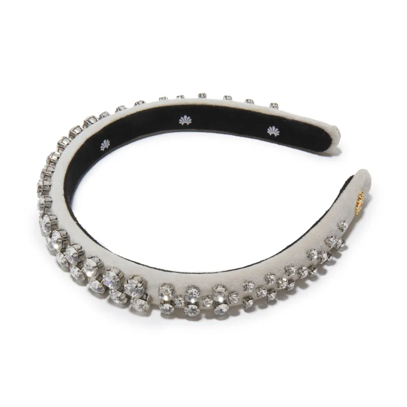 SILVER SNOW SWAROVSKI® CRYSTAL MELANGE GIGI sold by Lele Sadoughi