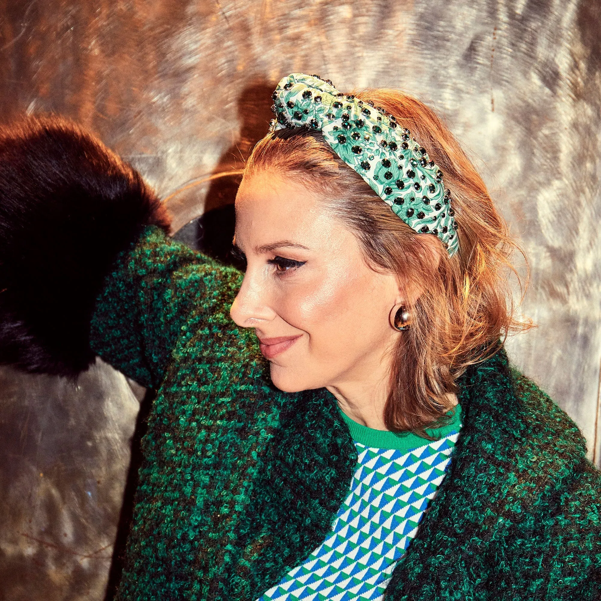 SAMBOURNE PINE KNOTTED LIBERTY™ CRYSTAL HEADBAND sold by Lele Sadoughi product image thumbnail 2