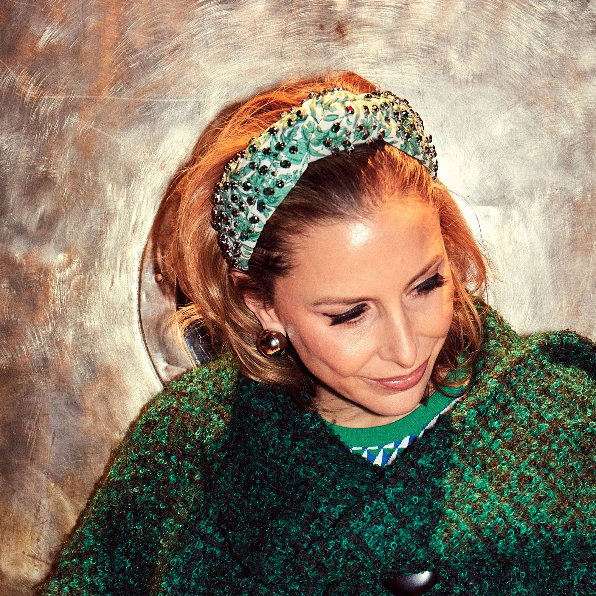 SAMBOURNE PINE KNOTTED LIBERTY™ CRYSTAL HEADBAND sold by Lele Sadoughi product image thumbnail 4