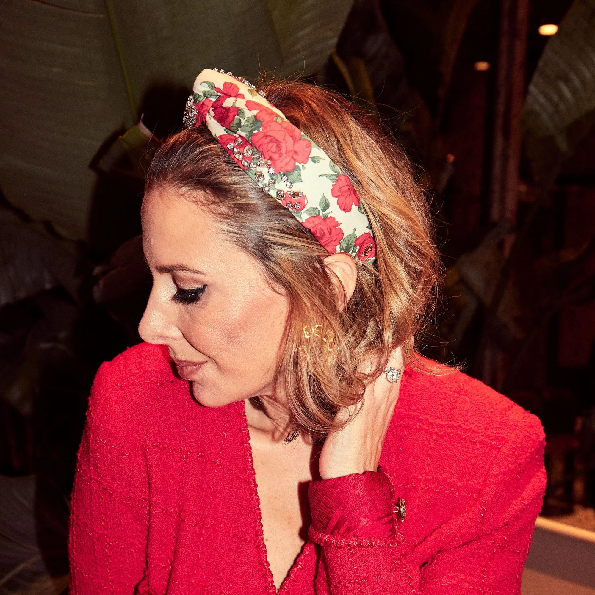 LIPSTICK ROSE MARLENE LIBERTY™ CRYSTAL HEADBAND sold by Lele Sadoughi product image thumbnail 2