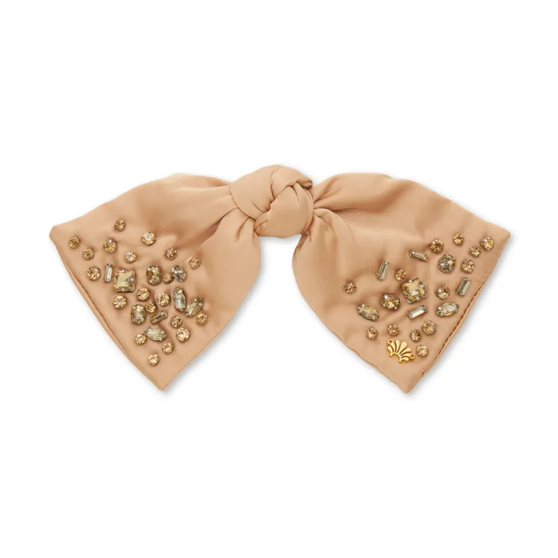 NOVEMBER TOPAZ PALOMA JEWELED BIRTHSTONE BOW sold by Lele Sadoughi