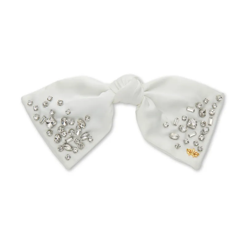 APRIL DIAMOND PALOMA JEWELED BIRTHSTONE BOW sold by Lele Sadoughi