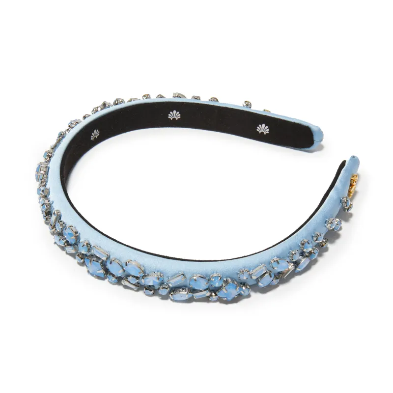 MARCH AQUAMARINE GIGI JEWELED BIRTHSTONE HEADBAND sold by Lele Sadoughi