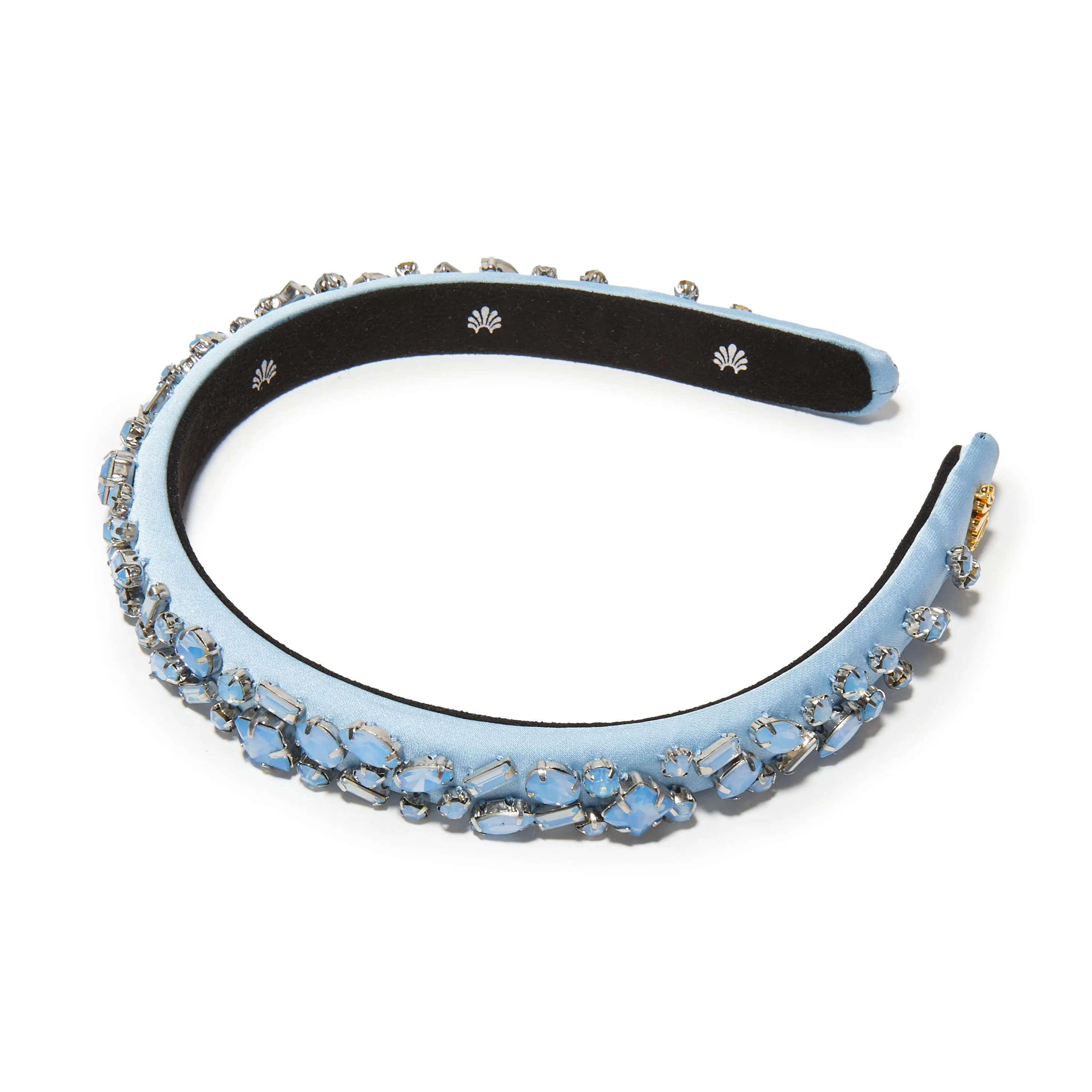 MARCH AQUAMARINE GIGI JEWELED BIRTHSTONE HEADBAND sold by Lele Sadoughi