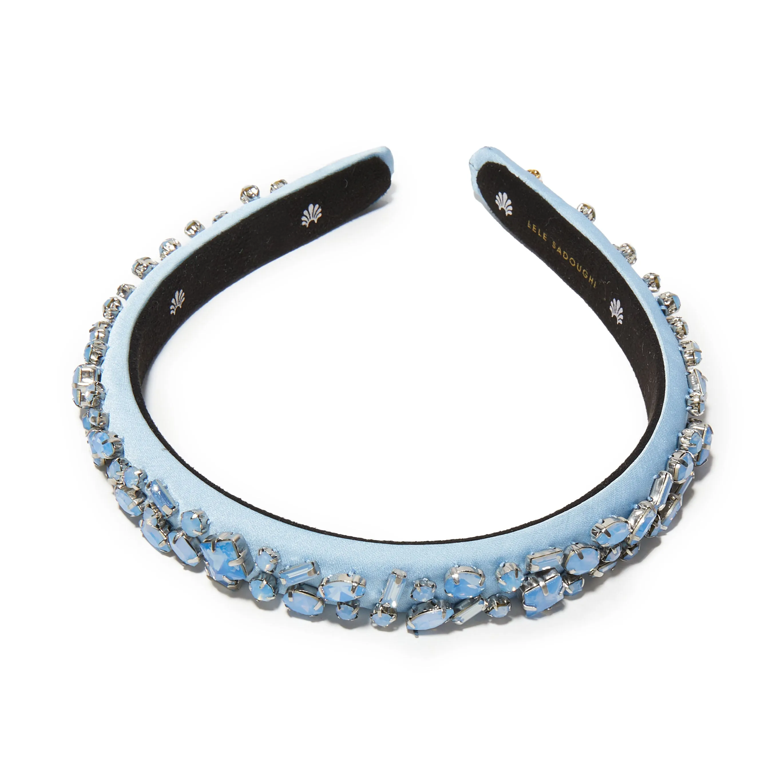 MARCH AQUAMARINE GIGI JEWELED BIRTHSTONE HEADBAND sold by Lele Sadoughi product image thumbnail 3