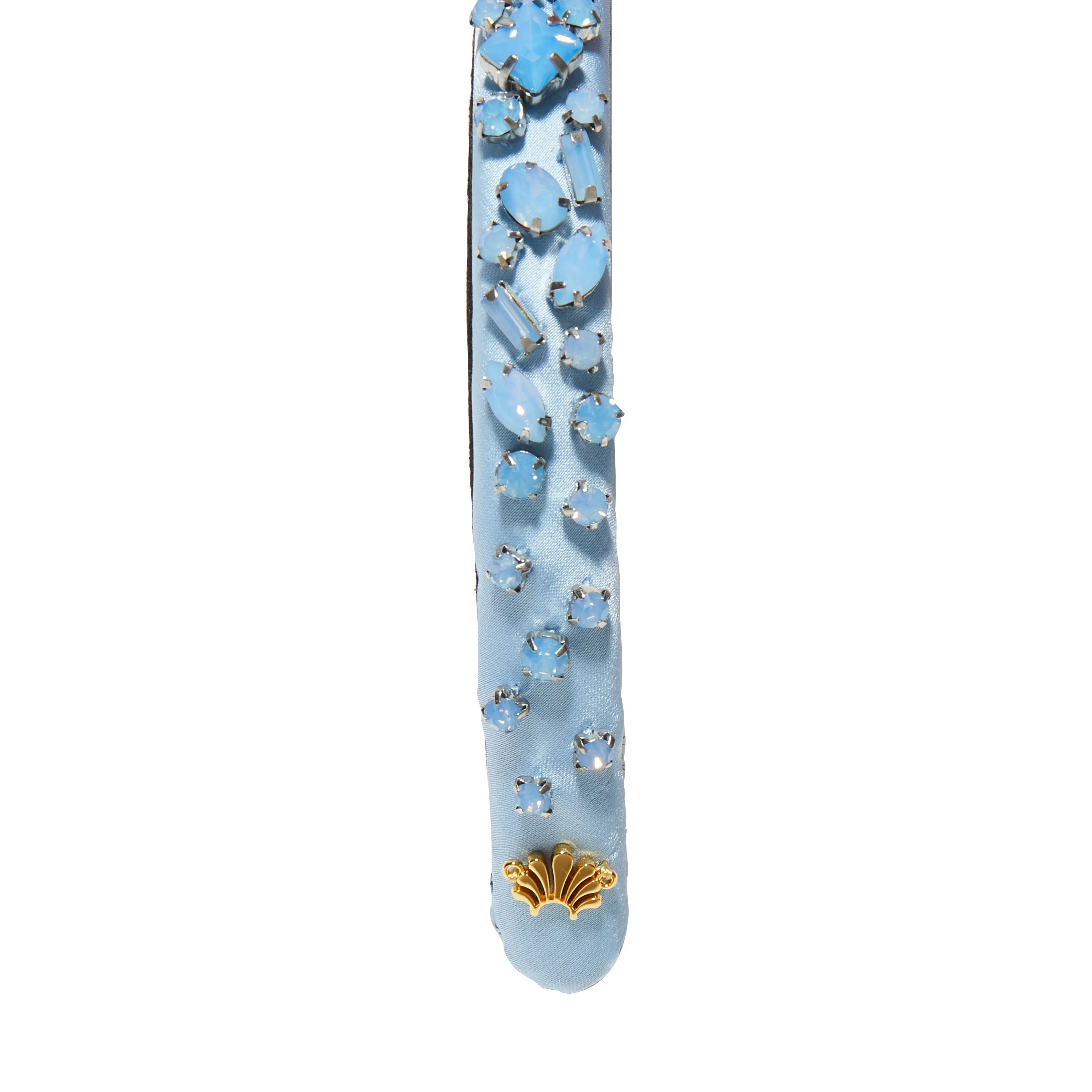 MARCH AQUAMARINE GIGI JEWELED BIRTHSTONE HEADBAND sold by Lele Sadoughi product image thumbnail 5
