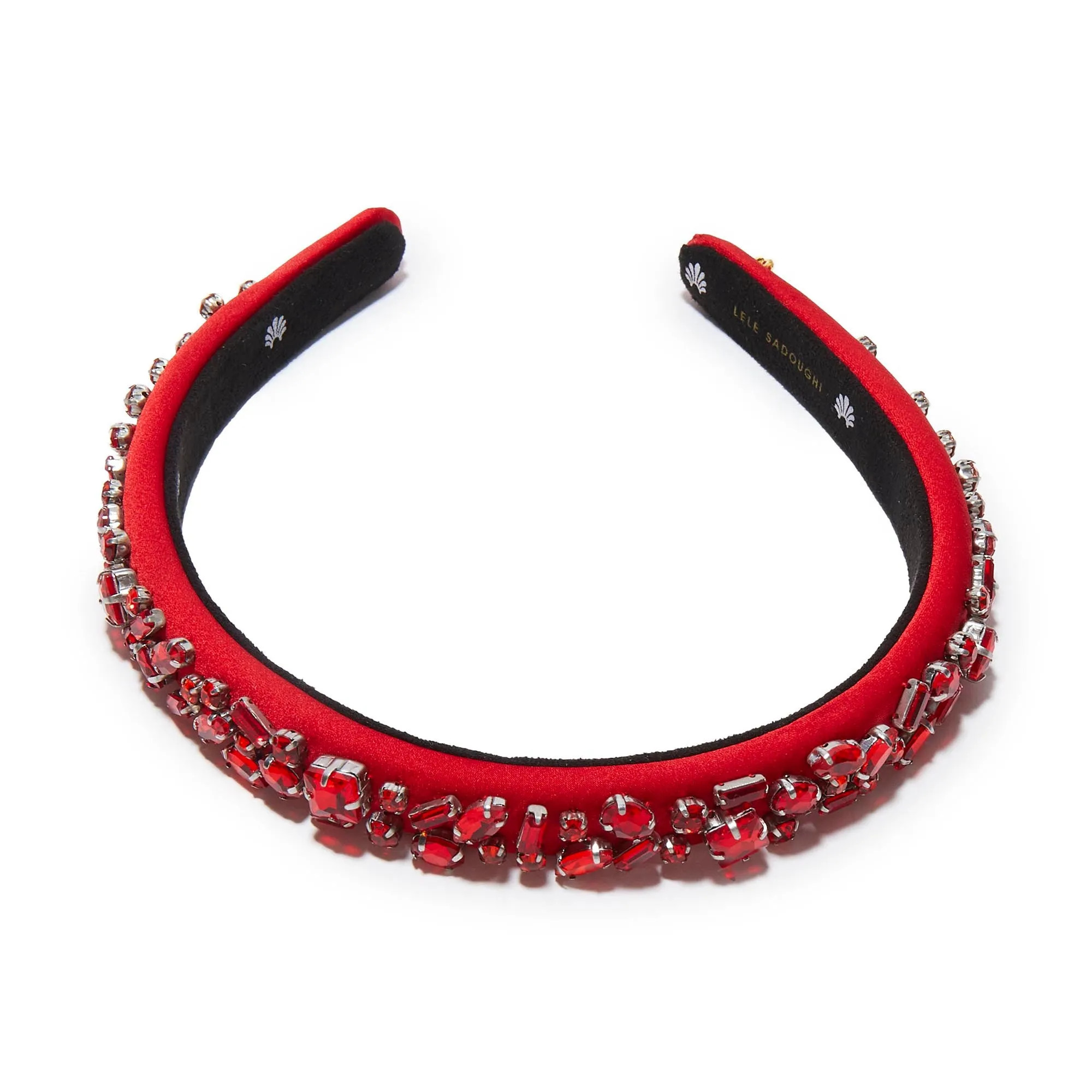 JULY RUBY GIGI JEWELED BIRTHSTONE HEADBAND sold by Lele Sadoughi product image thumbnail 3