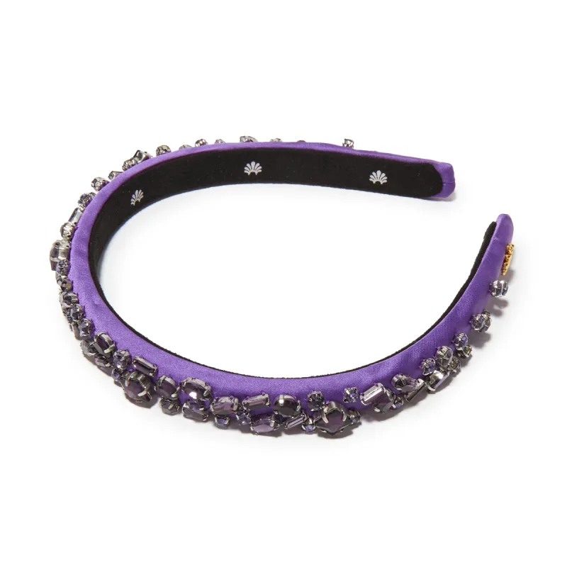 FEBRUARY AMETHYST GIGI JEWELED BIRTHSTONE HEADBAND sold by Lele Sadoughi
