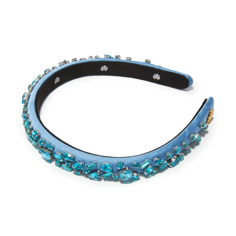 DECEMBER BLUE TOPAZ GIGI JEWELED BIRTHSTONE HEADBAND sold by Lele Sadoughi