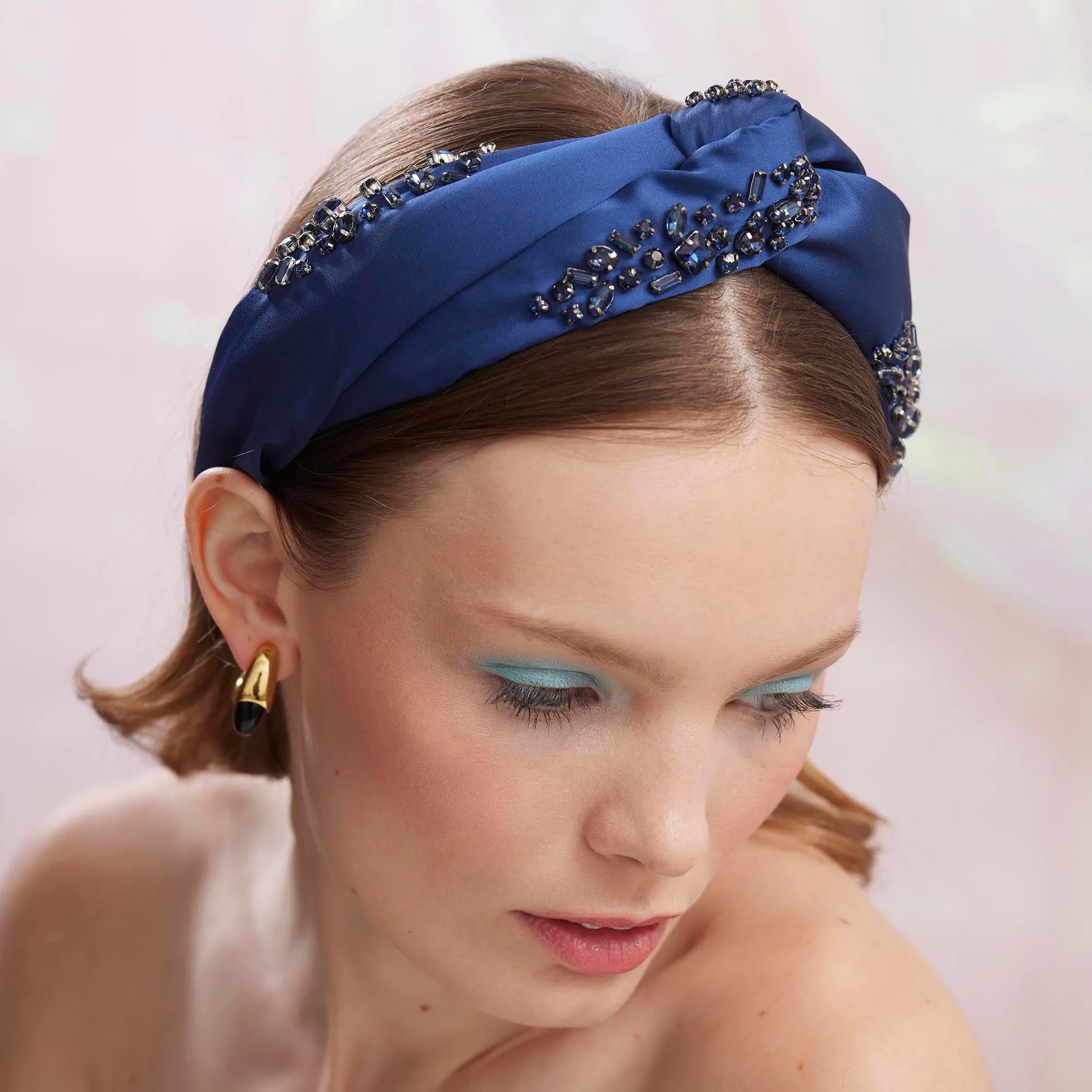 SEPTEMBER SAPPHIRE MARLENE JEWELED BIRTHSTONE HEADBAND sold by Lele Sadoughi product image thumbnail 4