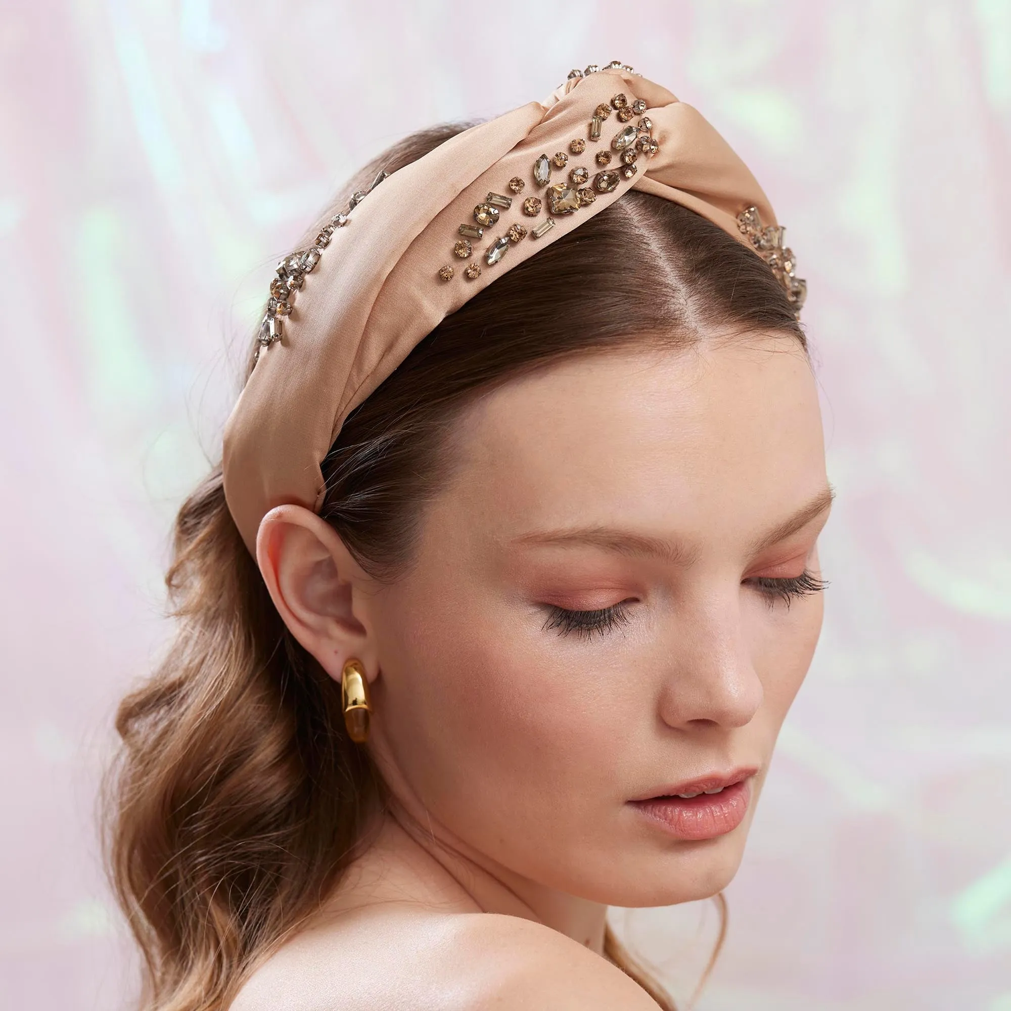 NOVEMBER TOPAZ MARLENE JEWELED BIRTHSTONE HEADBAND sold by Lele Sadoughi product image thumbnail 4