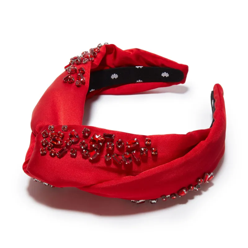 JULY RUBY MARLENE JEWELED BIRTHSTONE HEADBAND sold by Lele Sadoughi
