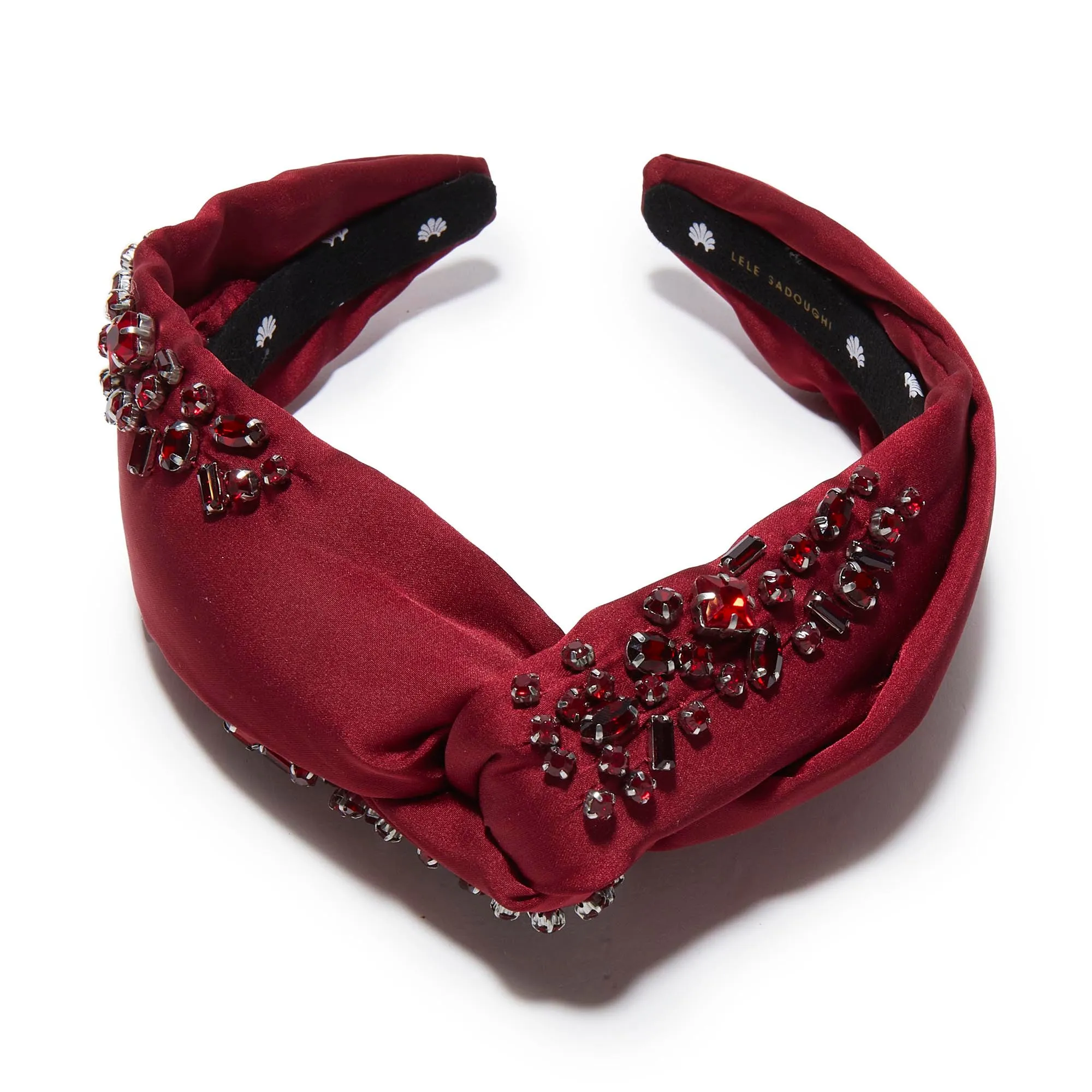 JANUARY GARNET MARLENE JEWELED BIRTHSTONE HEADBAND sold by Lele Sadoughi product image thumbnail 3