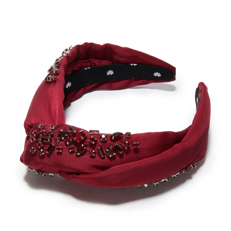 JANUARY GARNET MARLENE JEWELED BIRTHSTONE HEADBAND sold by Lele Sadoughi