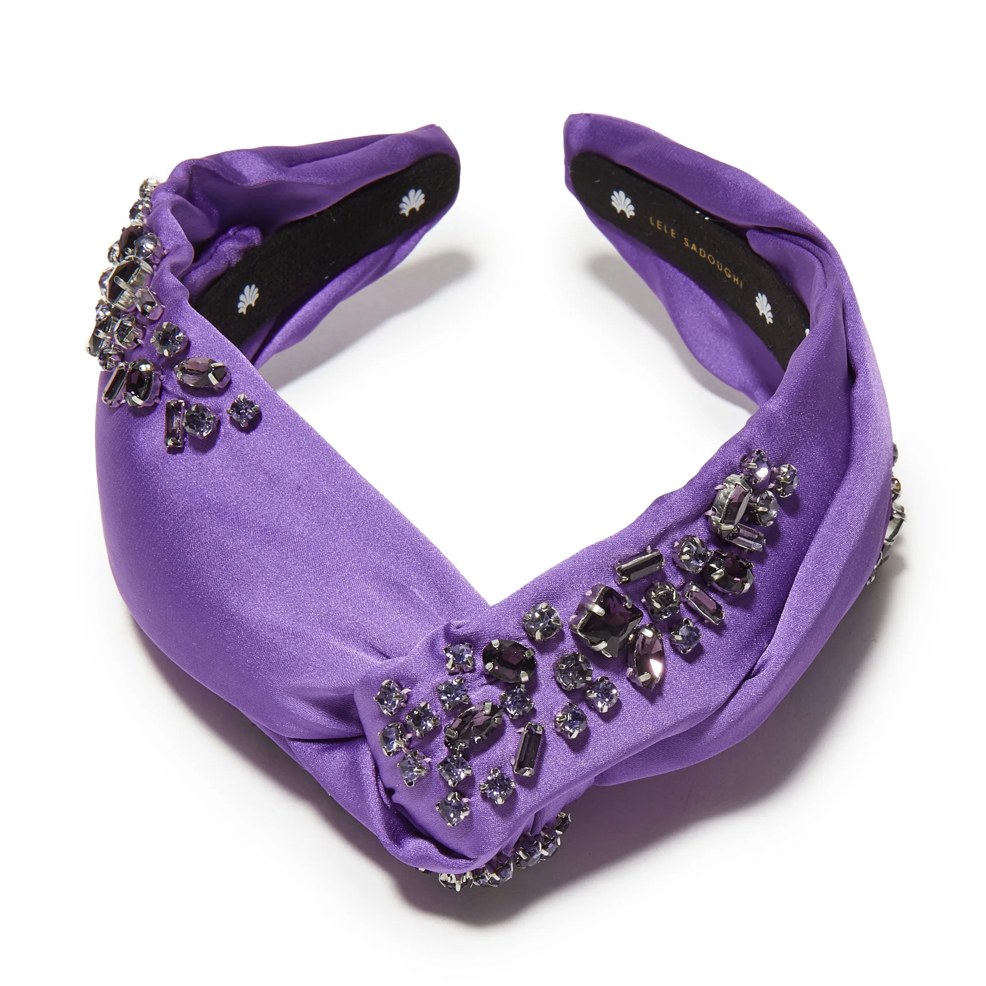 FEBRUARY AMETHYST MARLENE JEWELED BIRTHSTONE HEADBAND sold by Lele Sadoughi product image thumbnail 3