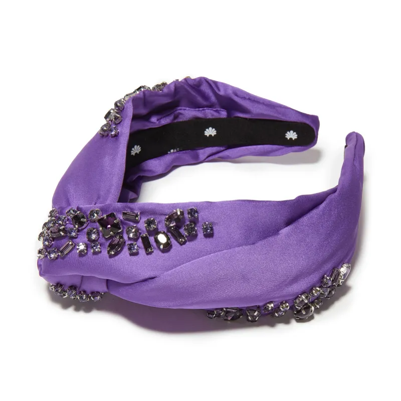 FEBRUARY AMETHYST MARLENE JEWELED BIRTHSTONE HEADBAND sold by Lele Sadoughi